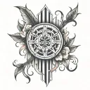 Tally mark tattoo design idea