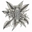 Tally mark tattoo design idea