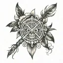 Tally mark tattoo design idea