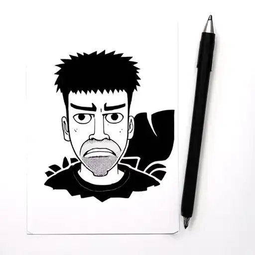 bob burgers bobs face tattoo design idea