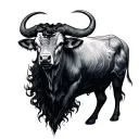 Taurus tattoo design idea