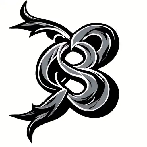 sigma symbol intertwined tattoo design idea