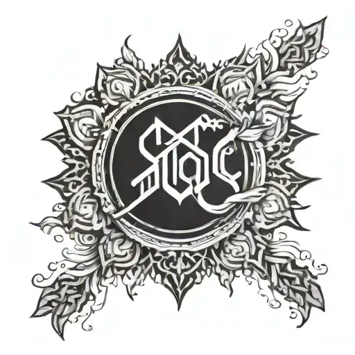 stoic virtues tattoo design idea