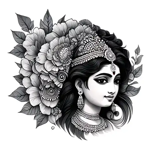 Laxmi tattoo design idea