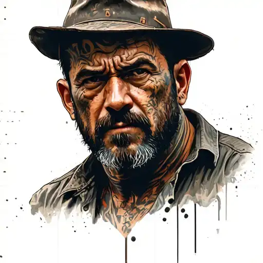 negan walking dead tattoo design idea