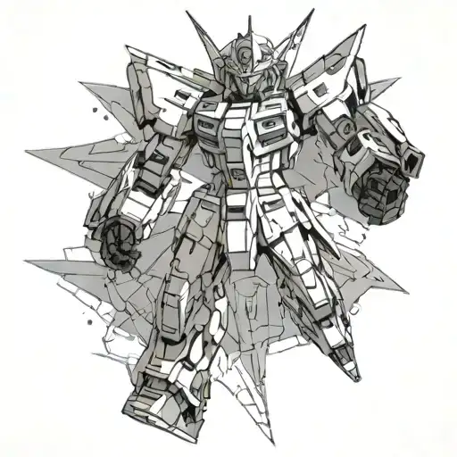 Gundam tattoo design idea