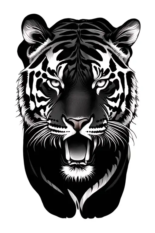 tiger tattoo design idea