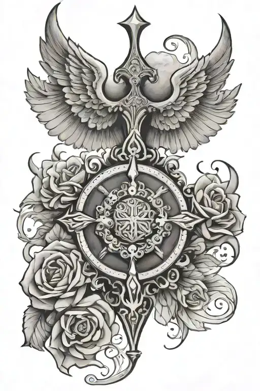 Psalms 23:4 tattoo design idea
