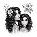 Aunt Niece tattoo design idea