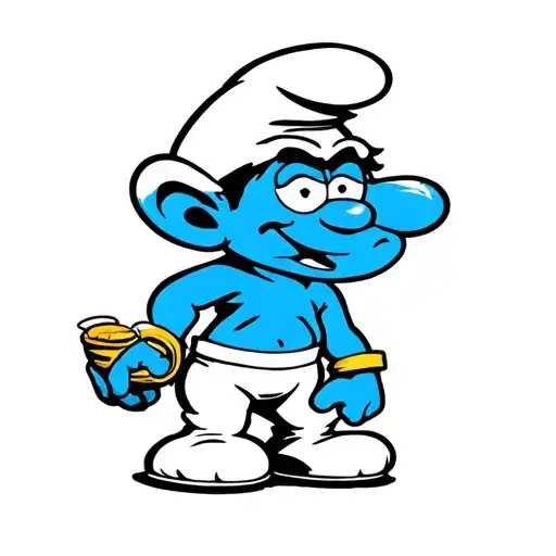 Smurf tattoo design idea