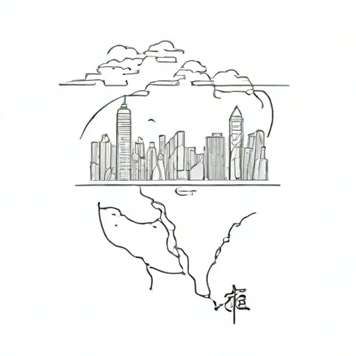 Hong Kong freedom standing tattoo design idea