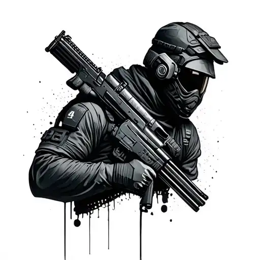 rainbow six siege tattoo design idea