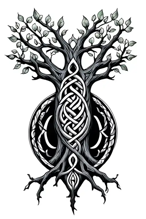 Celtic Tree Of Life tattoo design idea