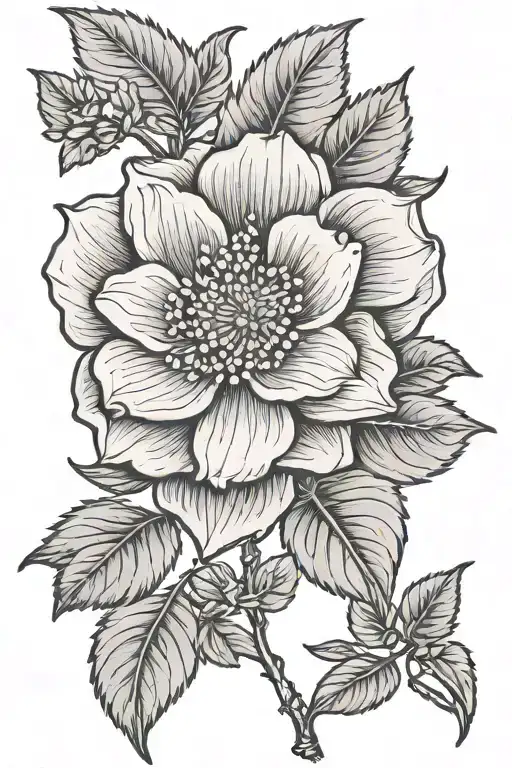 Cherokee Rose tattoo tattoo design idea