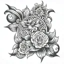 Traditional Flash tattoo design idea