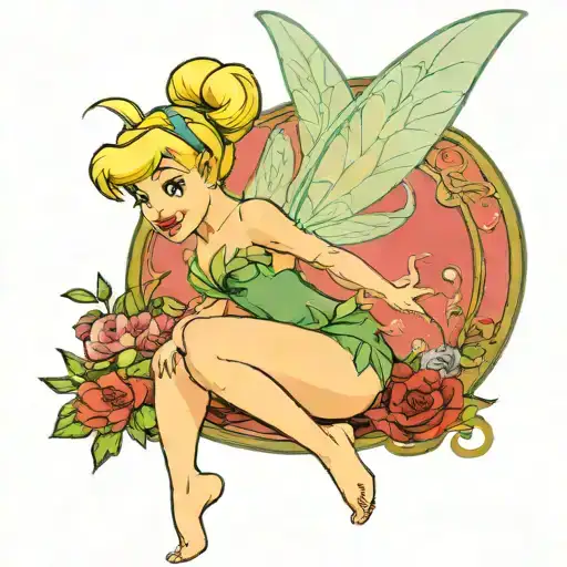 tinkerbell,nude,naked,big boods,big ass,petite,flying,flexible,,sexy,hentai,sweat,jiggle,fairy dust,  tattoo design idea