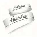 Child name written wrist band tattoo design idea