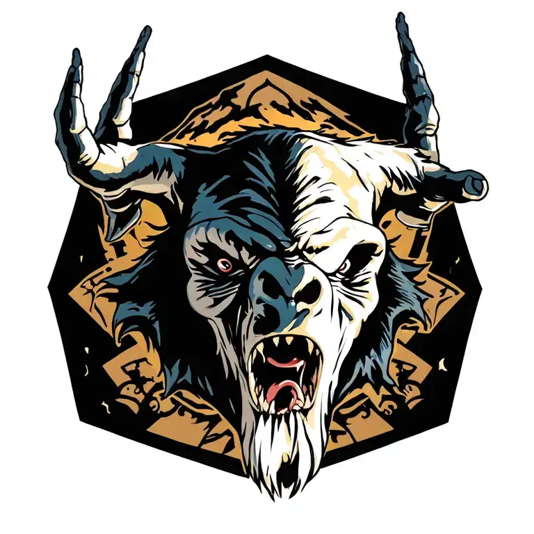 king kong hanging tattoo design idea