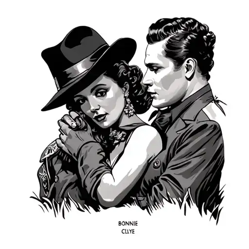 A Bonnie and Clyde the musical tattoo tattoo design idea