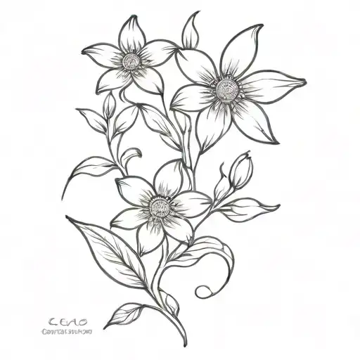 daisy flower and lily flo wer and holly berry incorporated tattoo design idea