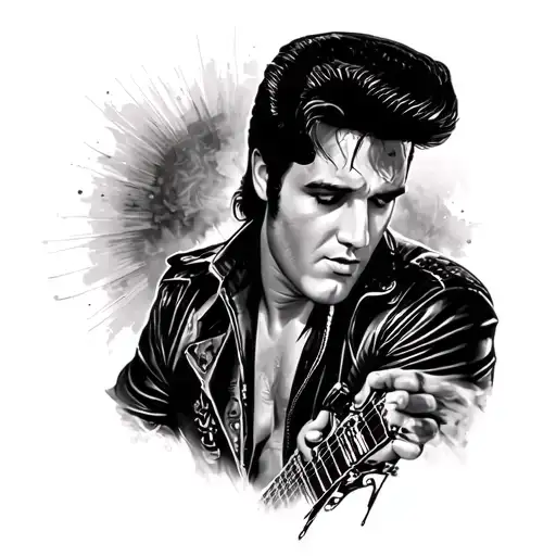 elvis tattoo design idea
