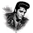 elvis tattoo design idea