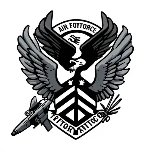 Air Force tattoo design idea