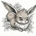 eevee pokemon tattoo design idea