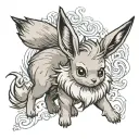 eevee pokemon tattoo design idea