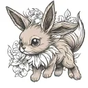 eevee pokemon tattoo design idea