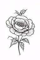 ranunculus tattoo design idea