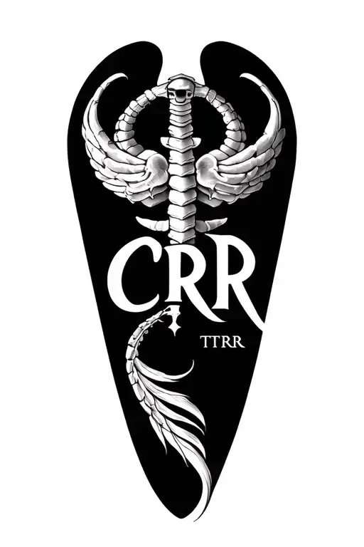 femine cancer zodiac with a masculine libra with initials of CRR and TRR tattoo design idea