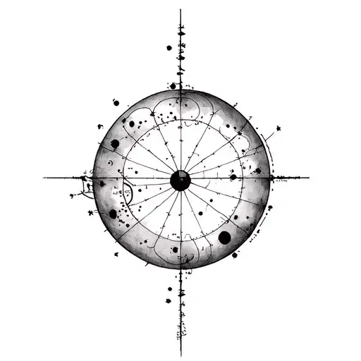 copernicus celestial map tattoo design idea