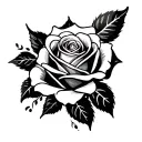 Rose Stencils tattoo design idea