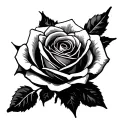 Rose Stencils tattoo design idea