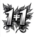 1+1=11  tattoo design idea