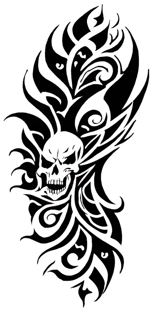 gay tribal design inspired tattoo design idea