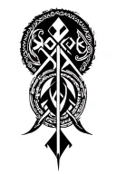 Nordic Runes tattoo design idea