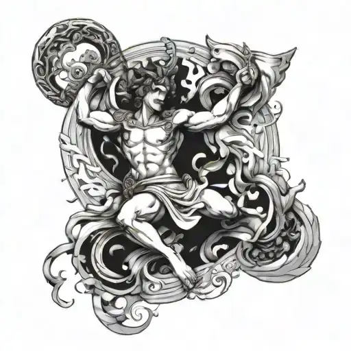 greek mythology tattoo design idea