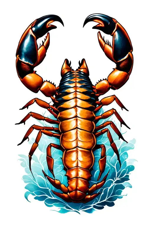scorpio horoscope sign tattoo design idea