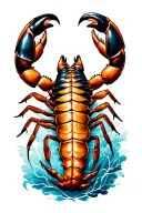 scorpio horoscope sign tattoo design idea