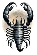 scorpio horoscope sign tattoo design idea