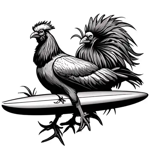 surfing, gamecocks, Florida, South Carolina tattoo design idea