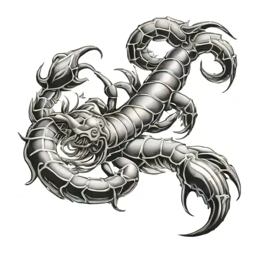 cancer and scorpio tattoo design idea