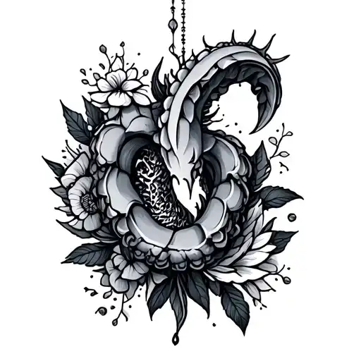 Cancer Virgo tattoo design idea