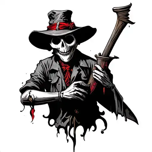 G59 razor scarecrow Ruby tattoo design idea