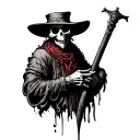 G59 razor scarecrow Ruby tattoo design idea