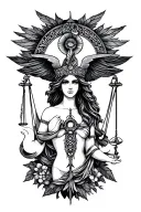 Libra tattoo design idea