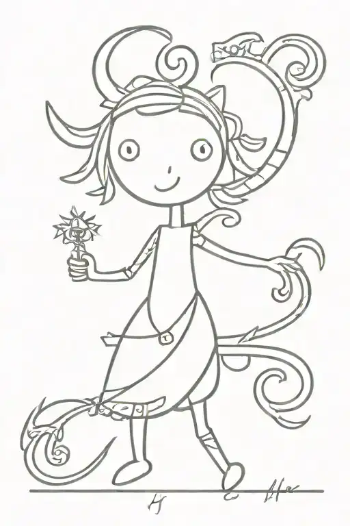 lily scorpio taurus lithuanian "Vytis" tattoo design idea