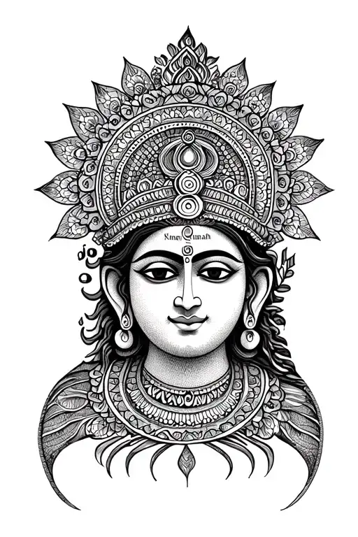 Mandala Along with Om Namah Shivaya tattoo design idea